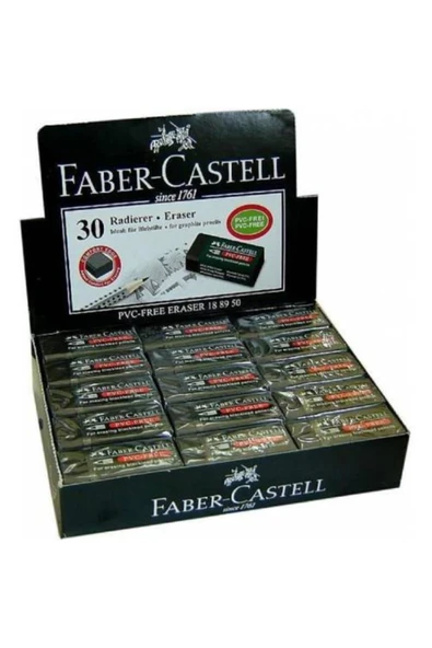 Faber Castell Siyah Silgi 30 Adet ürün görseli 1
