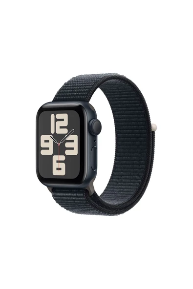 Apple Watch SE 2 2023 GPS 40mm Gece Yarısı Alüminyum Kasa ve Spor Kordon Akıllı Saat (Apple Türkiye Garantili) ürün görseli 1