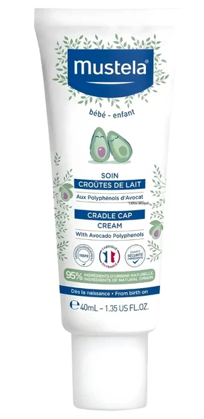 Mustela Cradle Cap Cream 40 ml - Saç Pullanmalarına Karşı Bakım Kremi ürün görseli 1