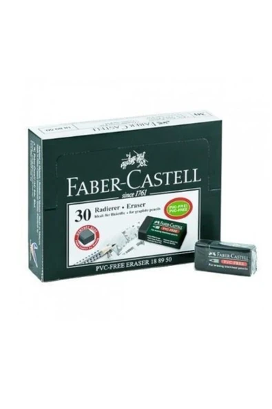 Faber Castell Küçük Boy Siyah Silgi ürün görseli 1