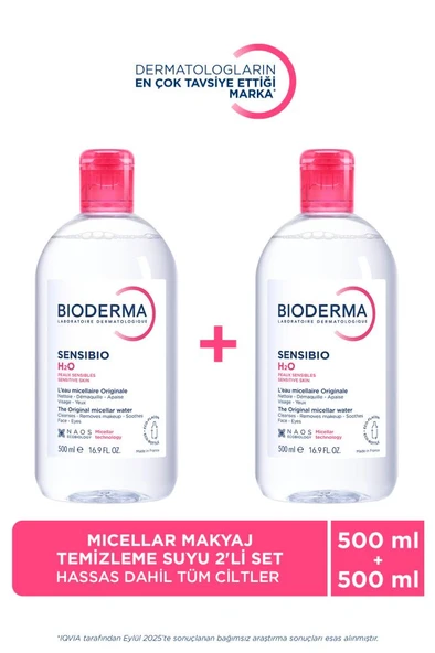 Bioderma Sensibio H2O Miseler Su 2x500 Ml- SKT: 02/2029 ürün görseli 1