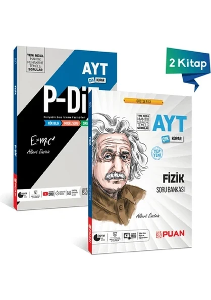 Puan Yayınları  AYT Fizik PDİF Konu Anlatım Fasikülü + AYT Fizik Soru Bankası ürün görseli 1