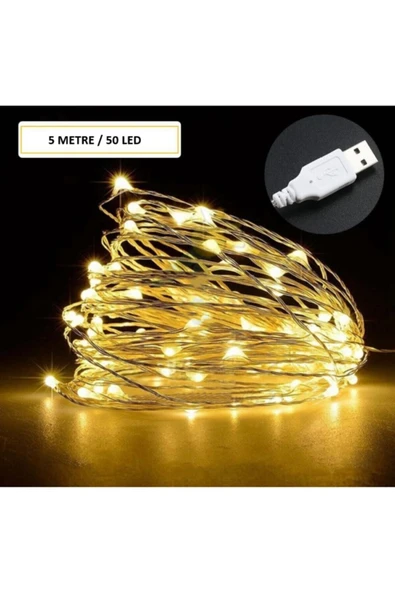 SULED Sl-1044 Usb 5 Metre Gün Işığı Peri Led Dekoratif ürün görseli 1