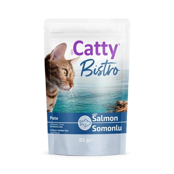 Catty Bistro Somonlu Yetişkin Kedi Konservesi 85 Gr ürün görseli 1