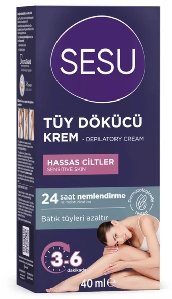 Sesu Tüy Dökücü Krem Hassas Ciltler 40 ml ürün görseli 1