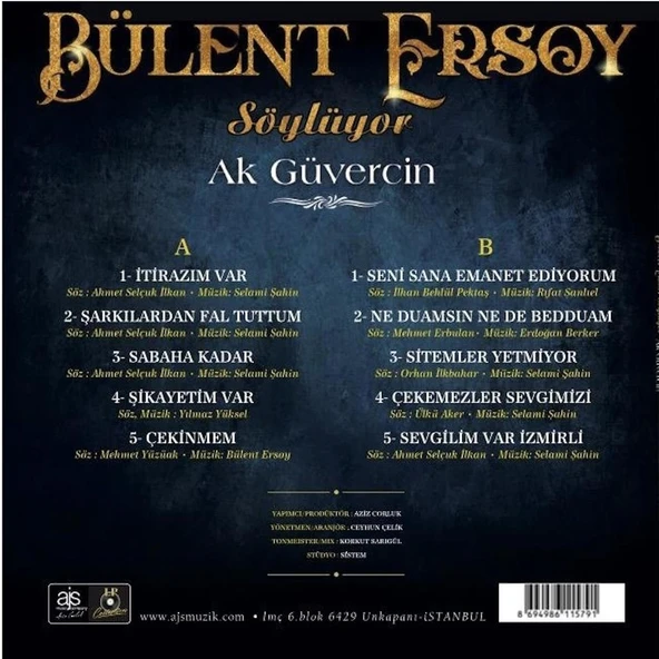 Bülent Ersoy Ak Güvercin - Plak - Resim 2