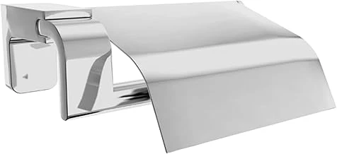 Krom Gümüş Kapaklı Lüks Tuvalet Kağıtlık Vidalı Paslanmaz Metal Duvara Monte Banyo Kağıt Aparatı ürün görseli 1