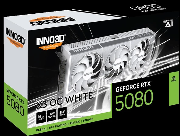 Inno3D GeForce RTX 5080 X3 OC N50803-16D7X-17603930 16 GB GDDR7 256 Bit Ekran Kartı Beyaz ürün görseli 1