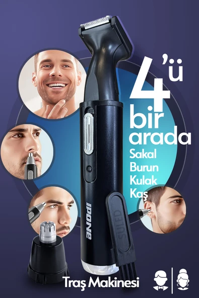 SULED Tıraş Makinesi Şarjlı Seyahat Sakal Vücut Tıraş Makinesi Erkek Kadın Burun Kulak Tüy & Kıl Epilasyon ürün görseli 1