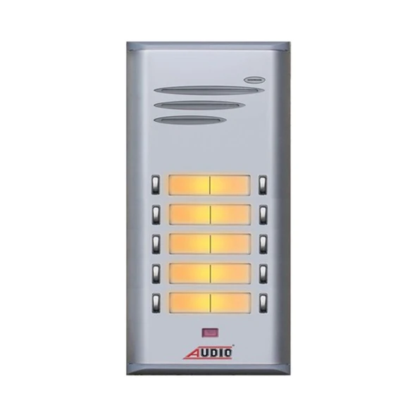 AUDIO 004845 E10 Çift Butonlu Zil Panel 10 Buton Fiyatı ürün görseli 1