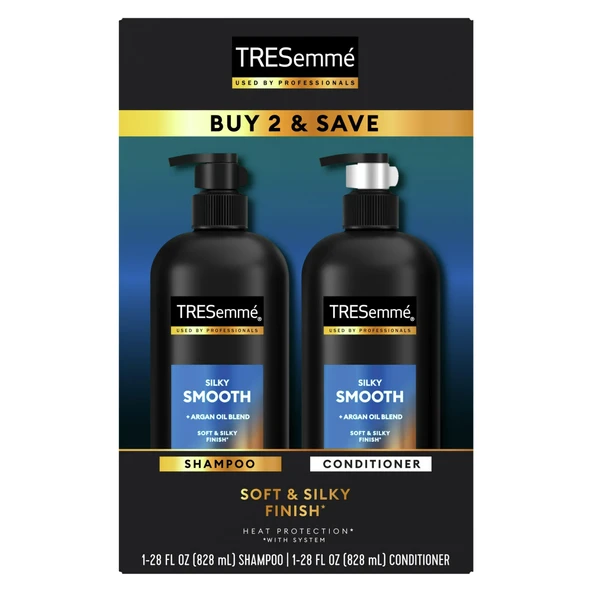 Tresemme Silky Smooth Saç Şampuanı ve Kremi Seti 828MLx2 ürün görseli 1