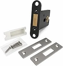 Banyo Wc Kapı Kilidi Manyetik Sessiz Mekanizma Siyah Metal 65 Mm Eksen Karşılık Vida Seti Dahil ürün görseli 1
