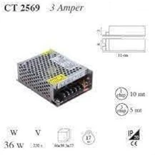 Ct-2559 36 Watt Şerit Led Trafo 3 Amper ürün görseli 1
