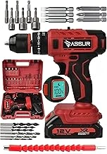 Assur 12V Çift Akülü Darbeli Matkap, Dijital Göstergeli, 2 Vitesli, Led Aydınlatmalı, Metal Şanzımanlı, 10Mm Mandren, 17 Parça Aksesuar Seti, Asr233 ürün görseli 1