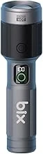 Bix Flashlight Bx5101Fl 60W Led, Max. 2300 Lümen Parlaklık 850 Metreye Kadar Uzun Menzilli, Şarj Edilebilir, Led Güç Göstergeli Çok Modlu Kamp Acil Durum Için Kompakt El Feneri ürün görseli 1