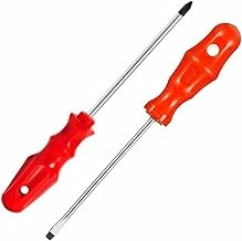 2’Li Tornavida Seti, 1 Düz, 1 Yıldız Tornavida Ergonomik Kaymaz Sap, Uzun Ömürlü Çelik Uç, Ev, Ofis Profesyonel Kullanım ürün görseli 1