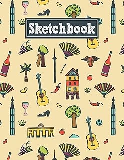 Sketchbook: 8.5 X 11 Notebook For Creative Drawing And Sketching Activities With Madrid Spain Themed Cover ürün görseli 1