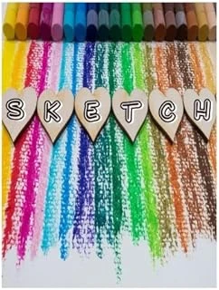 Sketch: Journal Blank Drawing Note Book With Standard Quality White Paper For Writing Crayons, Colored Pencils, Watercolor Paints, Idea And With 8.5" X 11" Paperback (Sketch Book) ürün görseli 1
