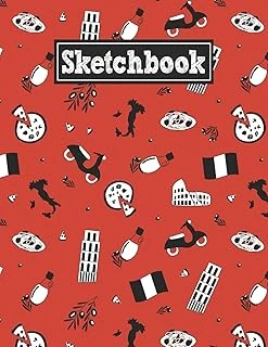 Sketchbook: 8.5 X 11 Notebook For Creative Drawing And Sketching Activities With Italian Themed Cover ürün görseli 1