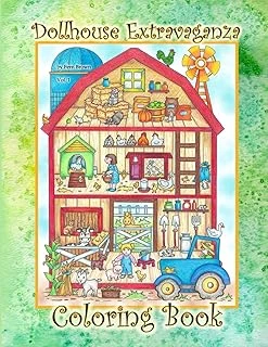 Dollhouse Extravaganza Coloring Book Vol. 1: Fern Brown Coloring Books ürün görseli 1