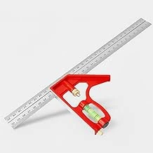 300 Mm 30 Cm Ayarlı Alüminyum Marangoz Gönye Metal Gövde Açılı Ölçüm Cetveli İnşaat Hassas Gönye ürün görseli 1