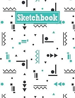 Sketchbook: 8.5 X 11 Notebook For Creative Drawing And Sketching Activities With Geometric Shapes Themed Cover ürün görseli 1