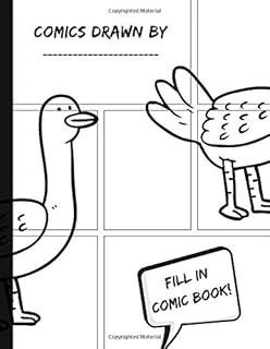 Comics Drawn By: Blanks Comic Panels, For Drawing Your Own Comics, Draw Your Own Comic Stories ürün görseli 1