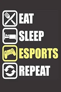 Eat Sleep Esports Repeat: Small Blank Sketchbook (6" X 9"), 120 Pages ürün görseli 1