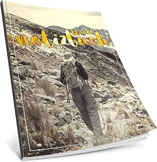 Dékokind® Blanko Notizbuch: Ca. A4-Format • 100 Seiten Mit Inhaltsverzeichnis • Perfekt Als Zeichenbuch, Skizzenbuch Oder Tagebuch • Artnr. 21 Bergsteiger • Softcover ürün görseli 1