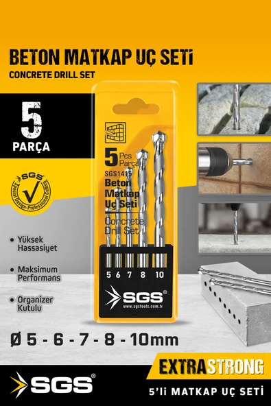 SGS1415 BETON MATKAP UC SETİ(5 PARÇA) ürün görseli 1