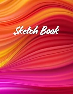 Sketch Book: Notebook For Drawing, Writing, Painting, Sketching And Doodling, A Large 8.5" X 11" Sketchbook For Kids And Adults To Unleash Creativity, Exclusive Abstract Colors Cover ürün görseli 1