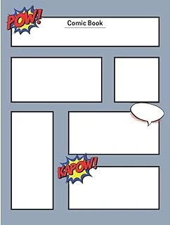 Comic Book: Blank Interior, 100 Page, Make Your Own Comic Strip (8.5 X 11 In.) ürün görseli 1
