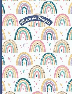 Quaderno Da Disegno Per Bambini: Arcobaleno. Album Da Disegno Per Bambini Per Scrivere, Disegnare E Colorare Formato A4 (Italian Edition) ürün görseli 1