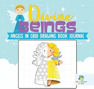 Divine Beings Angels In Grid Drawing Book Journal ürün görseli 1