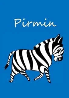 Pirmin: Individualisiertes Malbuch / Notizbuch / Tagebuch - Zebra - A4 - Blanko ürün görseli 1