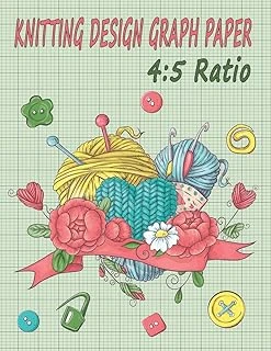 Knitting Graph Paper 4:5 Ratio: Your Own Patterns & Projects (Knitting Project Notebook, Band 1) ürün görseli 1