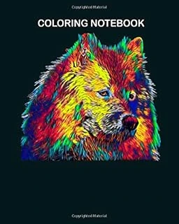 Coloring Book: Samoyed Dog Pet True Friend Colored Graphic Designed 8 X 10 Inches ürün görseli 1