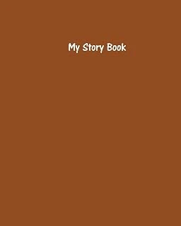 My Story Book - Create Your Own Picture Book With Ginger Cover: 100 Pages, Wide Ruled, 8 X 10 Book, Cover ürün görseli 1