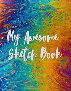 My Awesome Sketch Book: Galaxy Abstract Cover Notebook Sketch Book For Doodling, Sketching, Painting, 130 Pages, 8.5 X 11 Vol. 1 (Awesome Sketch Books, Band 1) ürün görseli 1