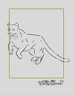 Sketchbook: African Wildlife Sketch, Large 8.5" X 11", 110 Pages, Perfect For Everyone, Crayons, Pencils, Drawing And Sketching ürün görseli 1