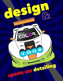 And Color Your Sports Car Detailing: Activity And Coloring Book For All Ages ürün görseli 1