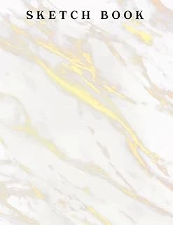 Sketch Book Elegant White Marble: White Marble And Gold Sketch Book | For Doodle, Paint, Write And More | Diary Book For All Ages | Birthday Gifts | Christmas Gifts | Gag Gifts ürün görseli 1