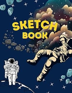 Sketchbook: Planet And Astronaut Cover, Blank Dot Gird Patterns For Sketching, Drawing, Whiting, Journaling & Doodling (8.5 X 11) Inches, 120 Pages) ürün görseli 1