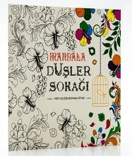 Beleşe Eğlenceli Huzurlu Mandala Boyama Defteri Düşler Serisi Çoktan Seçmeli Özel Boya Kitabı Büyükler Yetişkinlik Için Stress Azaltıcı Etkinlik Defteri Boya/Hayal Et/Çiz (Düşler Sokağı) ürün görseli 1