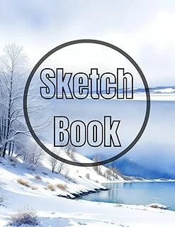 Sketch Book: Watercolor Winter Sea Cover Page Sketchbook Blank Paper Pad 8.5" X 11" - Sketchbook 120 Pages Blank Paper Book For ... Unlined Journal Cover Sketchbooks ürün görseli 1