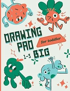 Giant Drawing Pad For Toddlers: Hours Of Fun At A Very Affordable Price, Remember Your Children'S Drawings! Large Blank Coloring Book 180 Pages ürün görseli 1