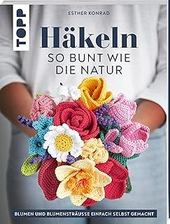 Häkeln So Bunt Wie Die Natur: Blumen Und Blumensträuße Einfach Selbst Gemacht ürün görseli 1
