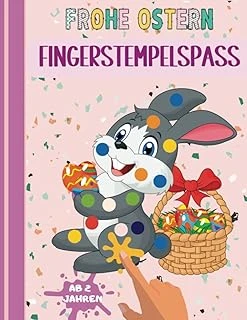 Independently Published Ostern Fingerstempel Malbuch Fur Frohe Ostern : Das Große Fingerstempelbuch Ostern Ab 2 Jahren! +50 Süße Motive Zum Ausmalen Und Kritzeln Ab ... Malbuch Ab 2 Jah ürün görseli 1