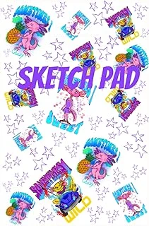 Independently Published Sketch Pad: Fun And Colorful 6X9 Axolotl Sketch Pad With 120 Blank Pages. ürün görseli 1