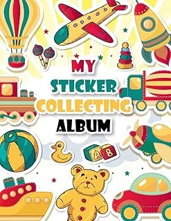 My Sticker Collecting Album: The Awesome Blank Sticker Book For Kids, Sticker Journal Large Size 8.5X11In (Blank Sticker Album) ürün görseli 1